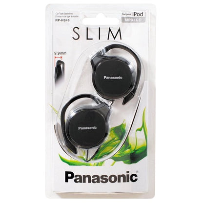 Panasonic RP-HS46 Black Clip On Ear-Hook Ultra Slim Headphone