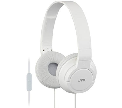 JVC HASR185WE white - Foldable headphones with microphone