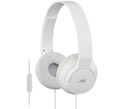 JVC HASR185WE white - Foldable headphones with microphone