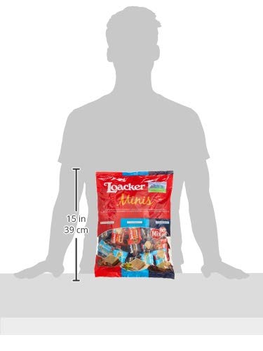 Loacker Minis Crispy Wafers  Hazelnut Vanilla Biscuits, Mix Flavors, 80 Pieces, 800g