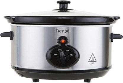 Prestige 47132 SILVER Slow Cooker 3.5 Litre