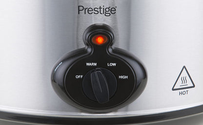 Prestige 47132 SILVER Slow Cooker 3.5 Litre