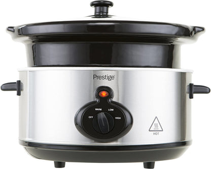 Prestige 47132 SILVER Slow Cooker 3.5 Litre