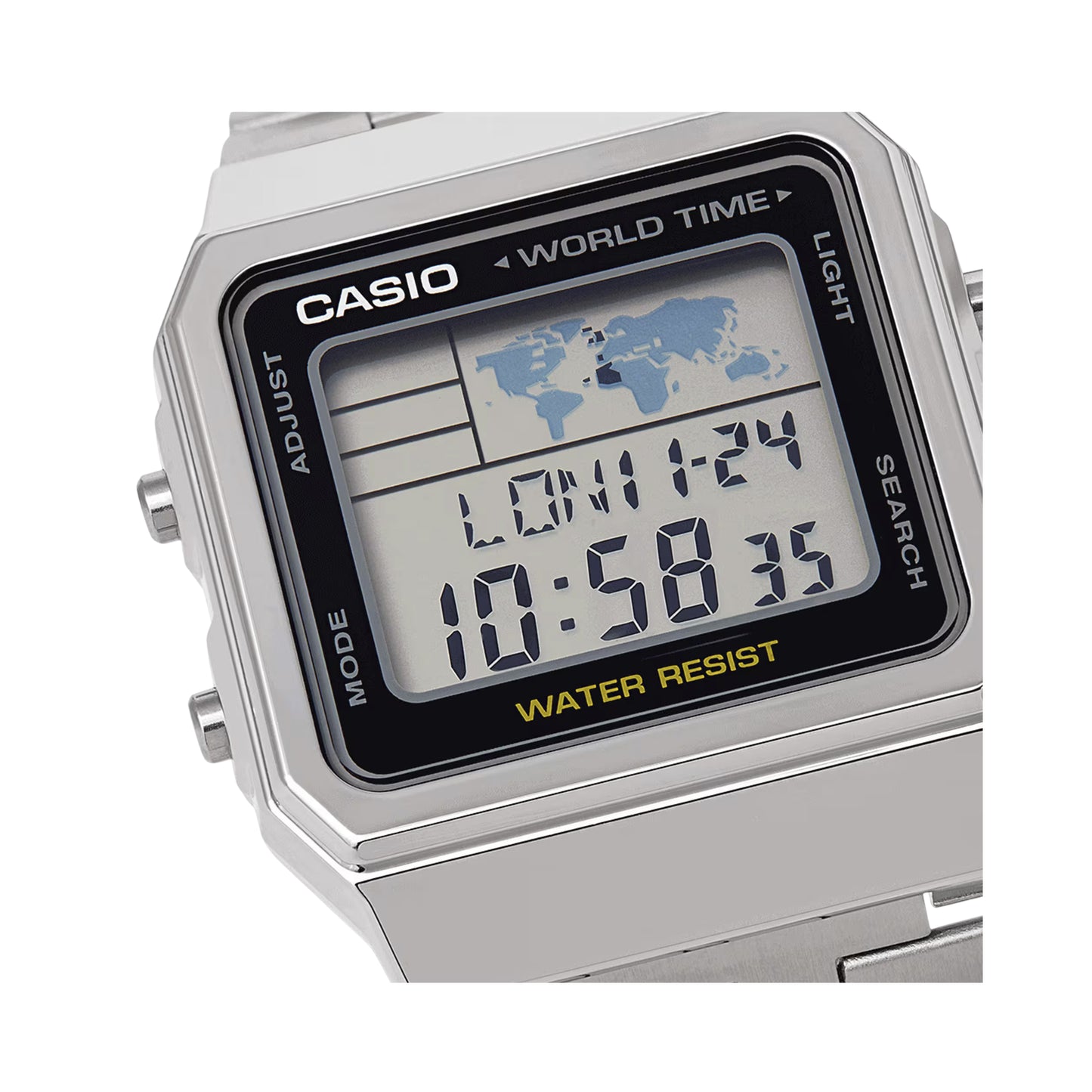Casio A500WEA-1EF Men's Digital Watch with World Time