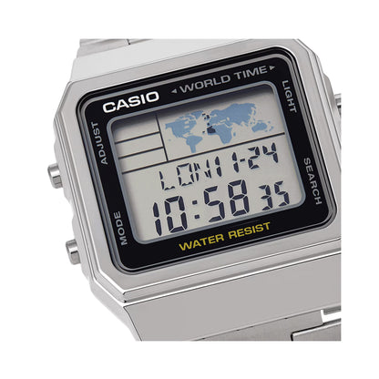 Casio A500WEA-1EF Men's Digital Watch with World Time