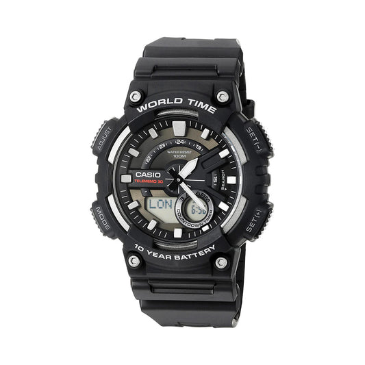 Casio AEQ-110W-1AVEF Mens Watch with World Time