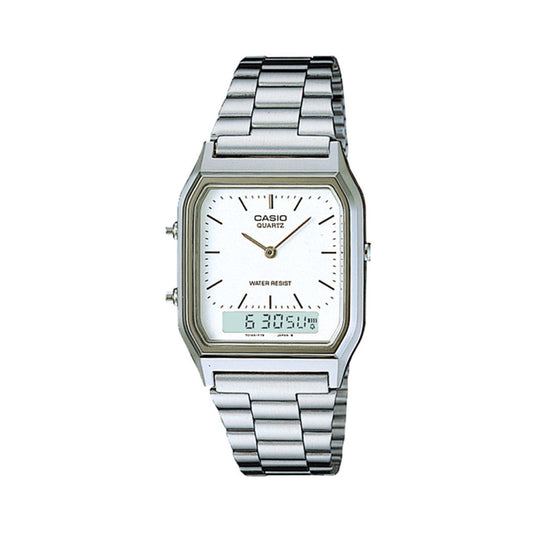 Casio AQ-230A-7DMQYES Mens Classic Combi Watch - Silver