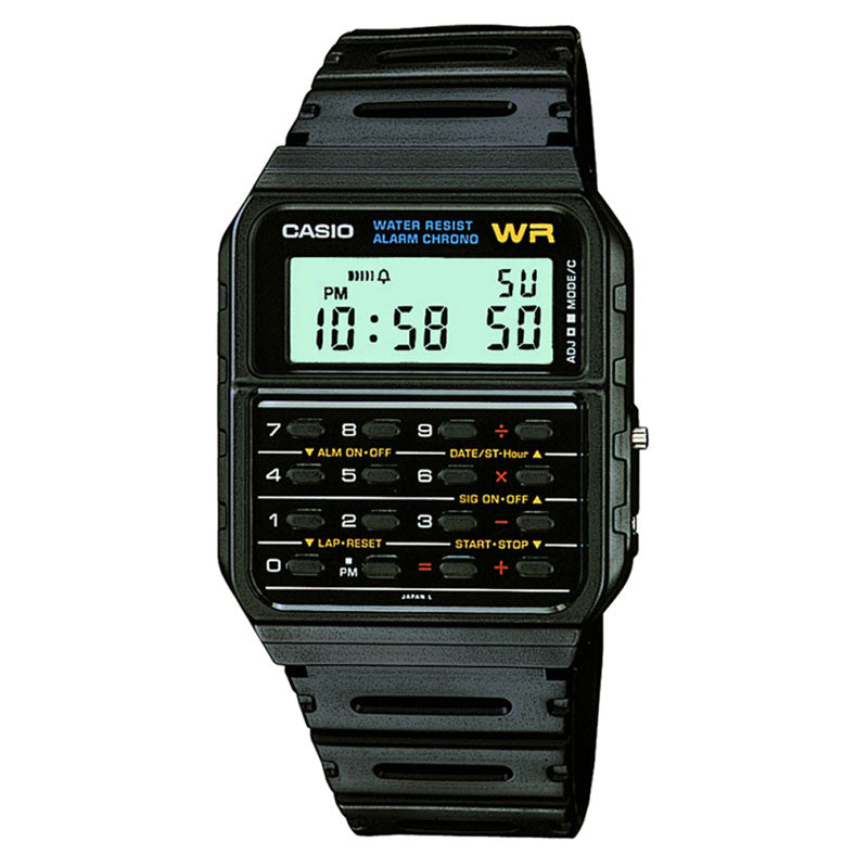 Casio CA-53W-1ER Water Resistant Retro Calculator Watch Resin Strap