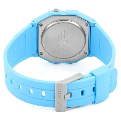 Casio F-91WC-2AEF Classic Digital Watch - Vibrant Blue