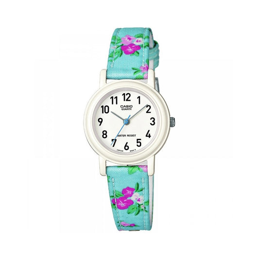 Casio LQ-139LB-2B2ER Childrens Quartz Watch - Floral Strap