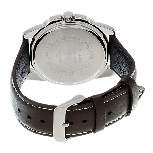 Casio MTP-1314PL-7AVEF Mens Analogue Watch - Brown with Silver Case