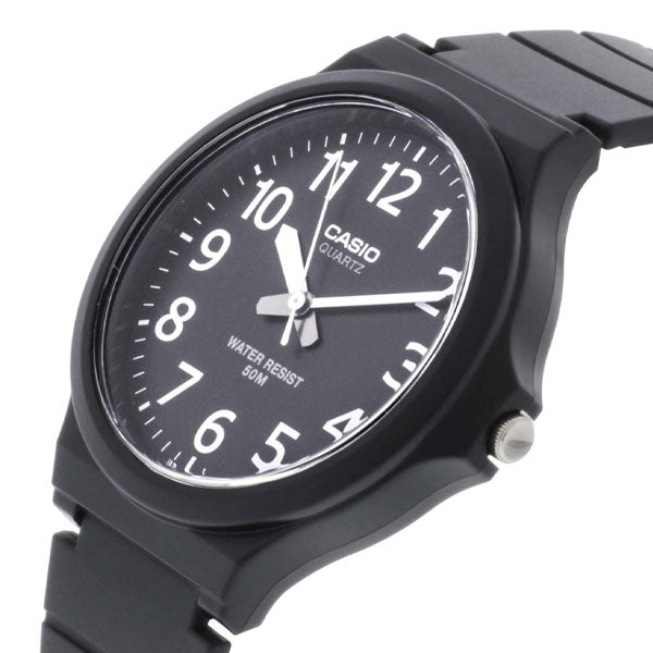 Casio MW-240-1BVEF Mens Analogue Watch with Resin Strap - Black