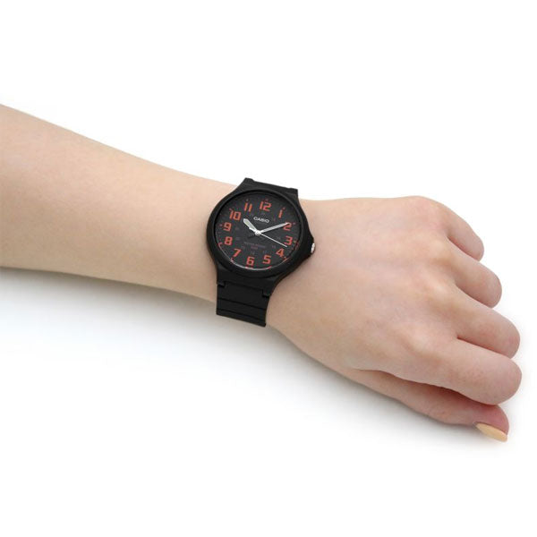 Casio MW-240-4BVEF Mens Analogue Watch with Resin Strap - Black