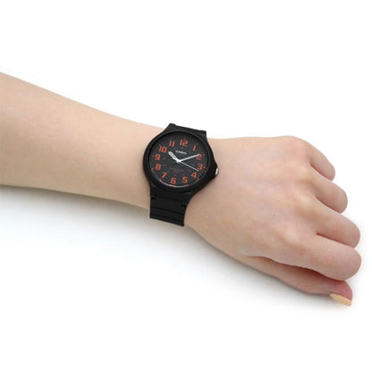 Casio MW-240-4BVEF Mens Analogue Watch with Resin Strap - Black