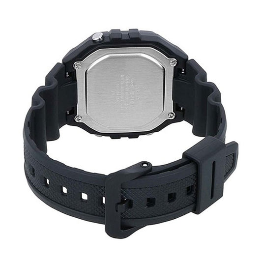 Casio W218H1AVEF Mens Digital Sports Watch - Black Resin