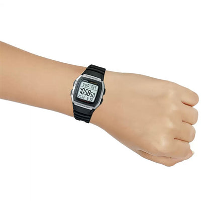 Casio W-96H-1AVES Digital Watch with Extended Battery Life Timer