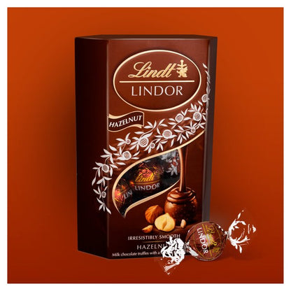 Lindt Lindor Hazelnut Chocolate Truffles Box 200g