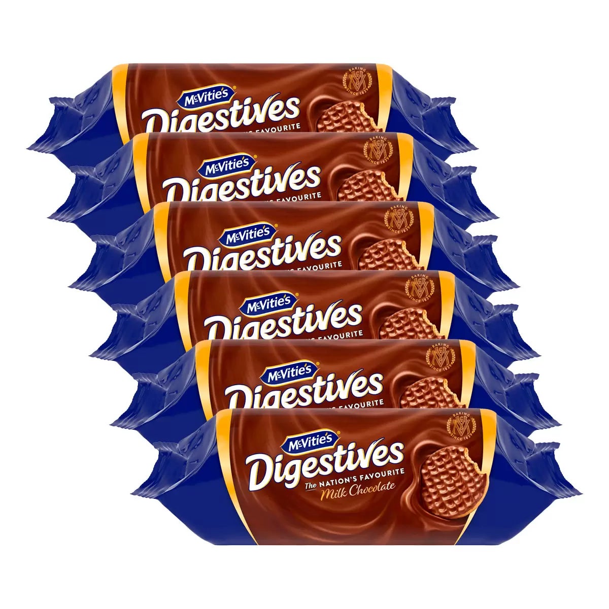 McVitties Milk Chocolate Digestives 266g   Pack of 6