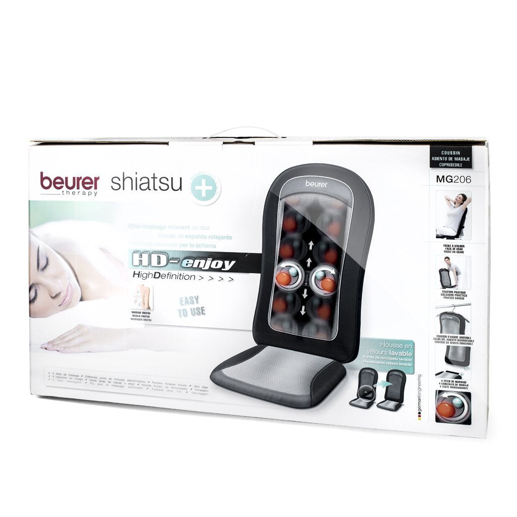 Beurer MG206 Shiatsu Massage Seat Cover with Heat