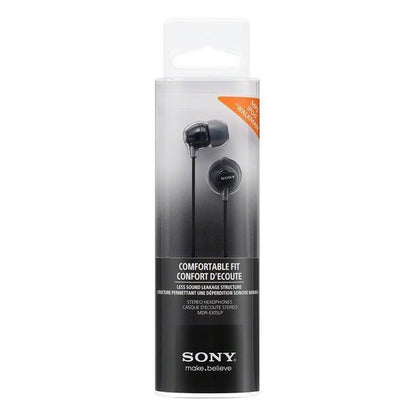 SONY MDR-EX15 BLACK In-Ear Stereo Headphones w/Powerful Bass Original /Brand New