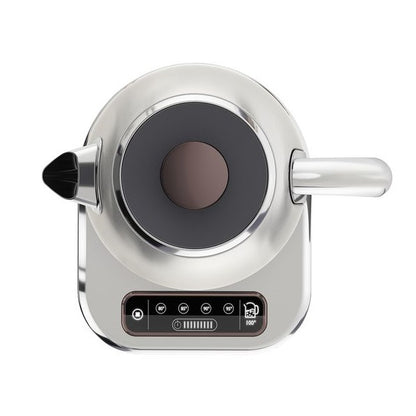 Breville Temperature Select Electric Kettle | 1.7 L | 3kW Fast Boil | Smart Digital Controls | Brushed Nickel I Silver/Grey