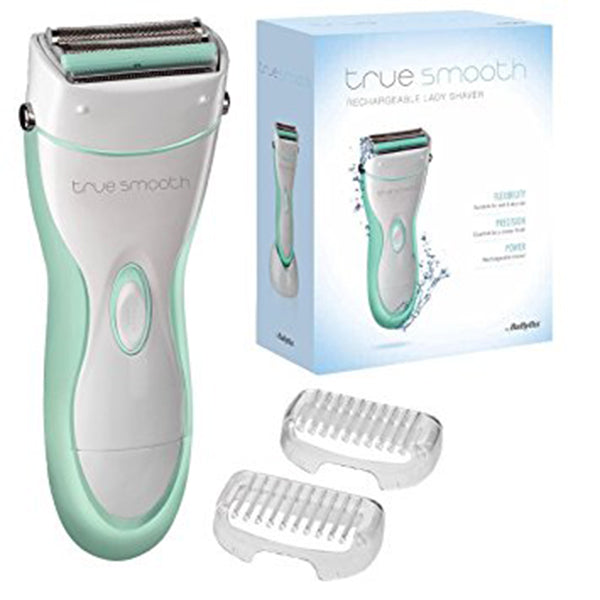BaByliss 8770BU Green/White True Smooth Rechargeable Ladies Shaver