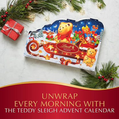 Lindt Gold Teddy Sleigh Advent Calender 265g