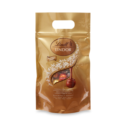 Lindt Lindor Assorted Chocolate Cornet Truffles, 80 Chocolate Balls, 1000g