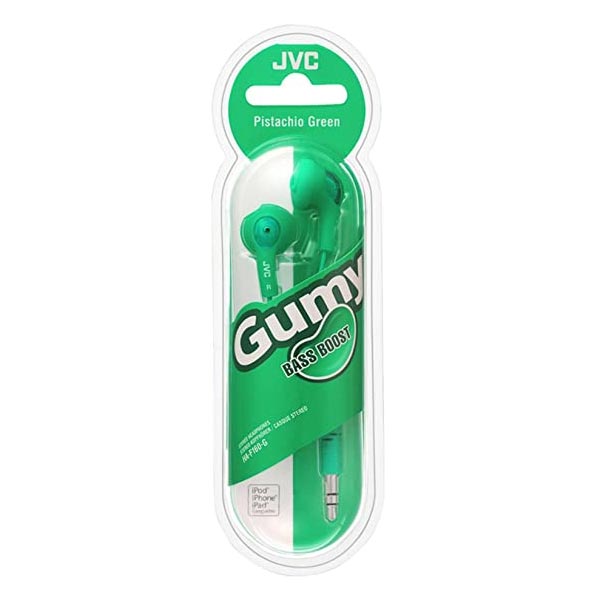 JVC HAF160G Green Gumy Headphones