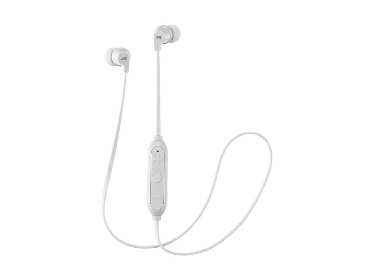 JVC HAFX21BT Powerful Sound Wireless Bluetooth In Ear Headphones - White