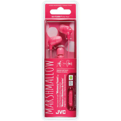 JVC HAFX38MP Pink Marshmallow Headphones