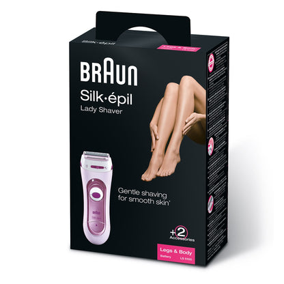 Braun 5100 Silk & Soft Ladies Battery Operated Electric Shaver (LS5100)