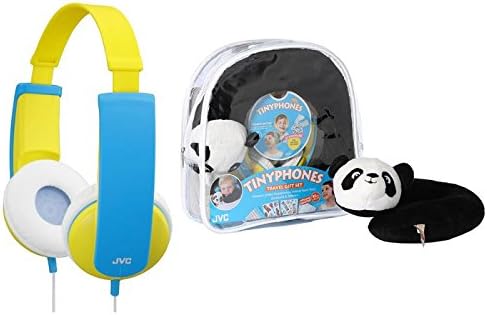 JVC HA-KD5TRAV Yellow Tinyphones Kids Travel Gift Set