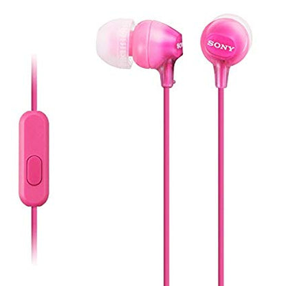 Sony MDREX15APP Pink Fashion Color EX Series Earbud Headset with Mic