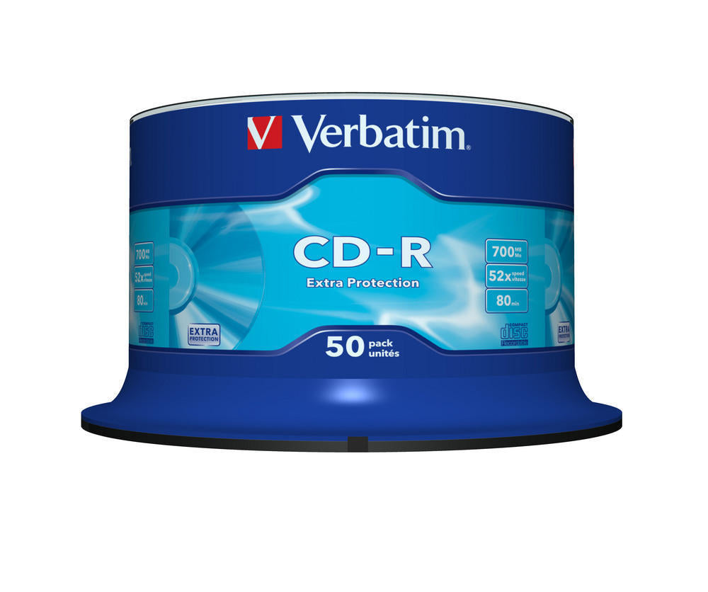 Verbatim CD-R80 Semi-Branded Spindle 50 No 43351 cdr recordable discs