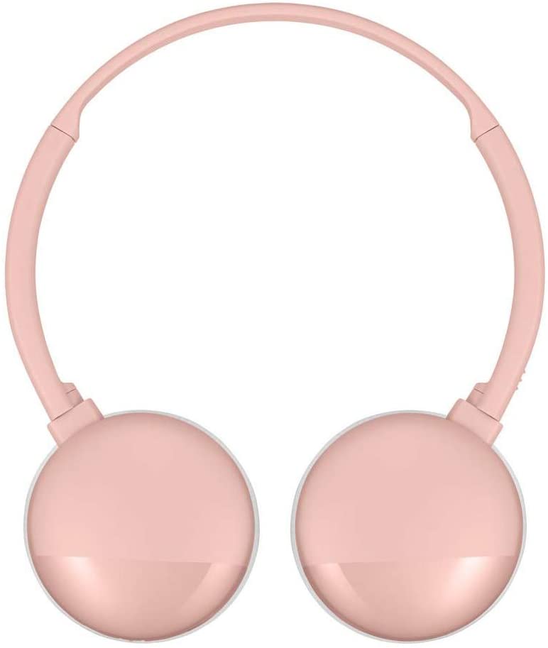 JVC HA-S22W Wireless Bluetooth BASS On-Ear Headphones - Pink