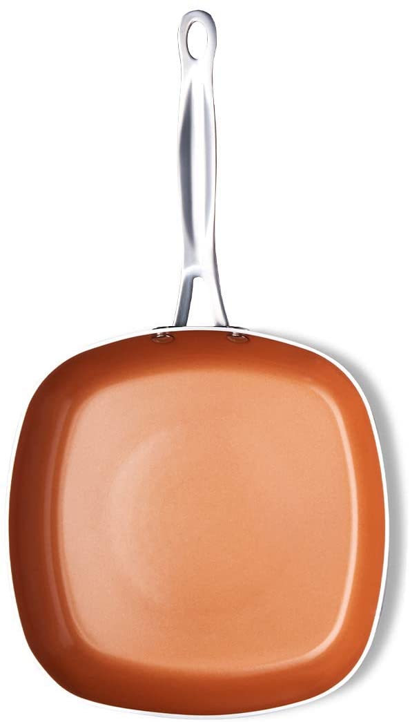 Gotham Steel Tri-Ceramal 10.25" Square Shallow Pan - Ceramic