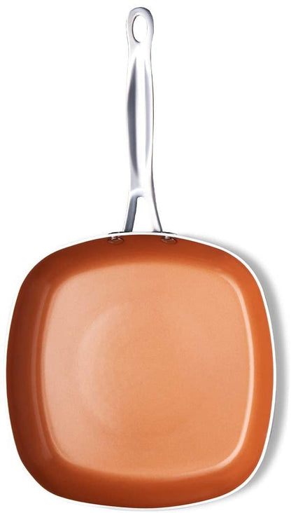 Gotham Steel Tri-Ceramal 10.25" Square Shallow Pan - Ceramic