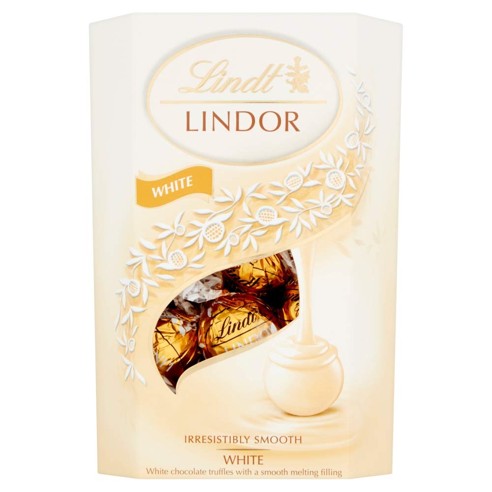 Lindt Lindor White Cornet Chocolate Truffles Gift Box 200 Grams