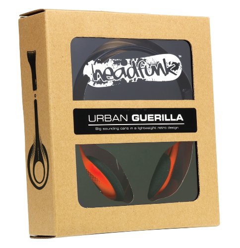 HEADFUNK' HFH234 RED MIST Urban Guerillaz On Ear Headphones