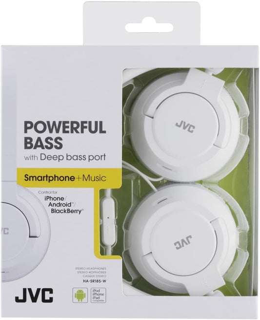 JVC HA-SR185-W White On-Ear Headphones