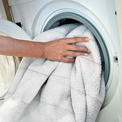 Dreamland Intelliheat+ fast heat Scandi Full Bed size Sherpa Underblanket | Double size electric blanket | 190 x 137cm | elasticated straps | 2 controls, 6 temperature settings
