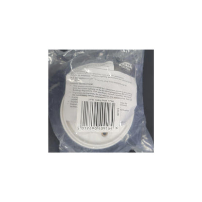 Superswitch S35-280 3 Pin Ceiling Rose and Plug Pack of 10