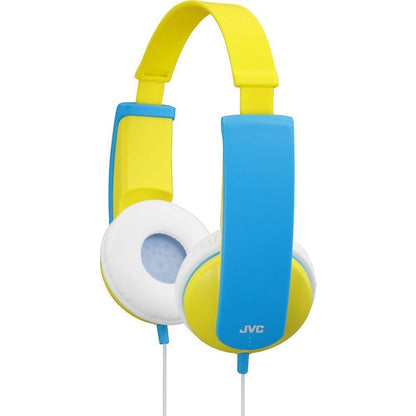 JVC HA-KD5 Tinyphones Travel Gift Set with Panda Neck Rest, Stickers and Backpack - With Volume Limiter - Blue