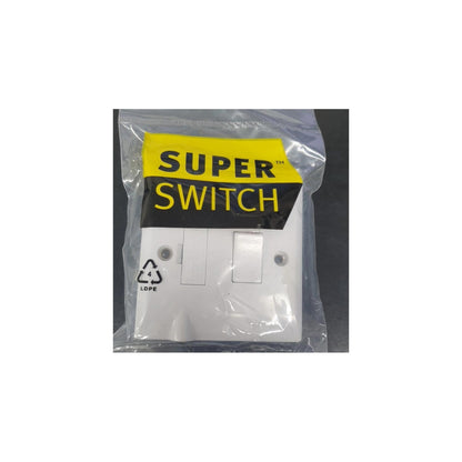 Superswitch SW17 13A DP Switched Fused Bottom Flex  White Pack of 10