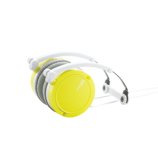 ELECOM 11104 LIME-GREEN Contrast Overhead-Type Headphones
