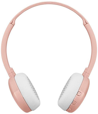 JVC HA-S22W Wireless Bluetooth BASS On-Ear Headphones - Pink