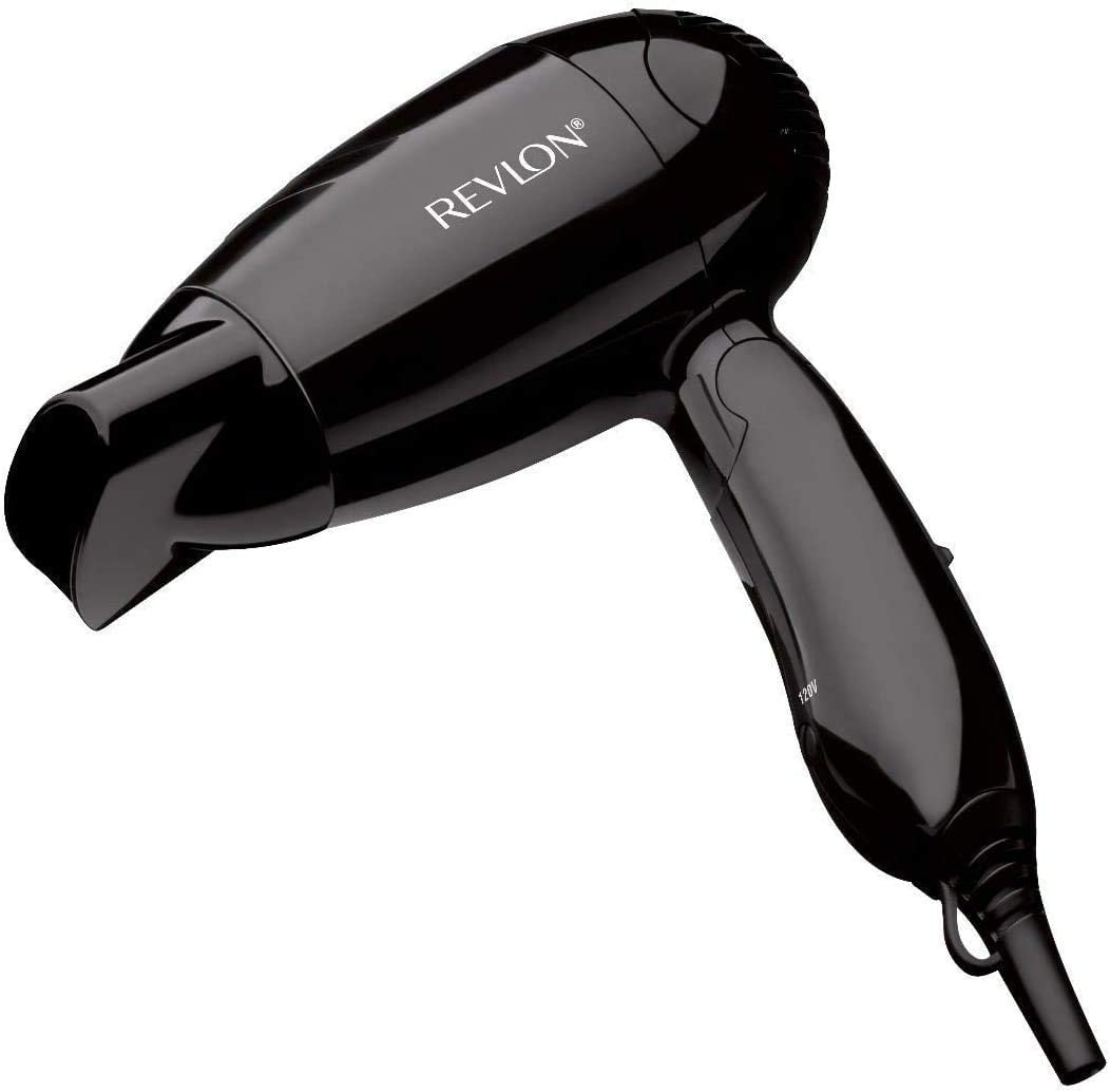 Revlon RVDR5305 Travel Hair Dryer | Travel Adaptor | Pouch | Folding Handle