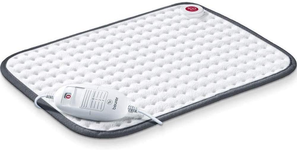 Beurer HK Comfort Super-Soft Heat Pad, Luxurious Fleece Heat Pad to Help Yout Beat The Chill, 3 temperature settings and Automatic Switch-Off, Machine-Washab