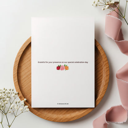 Editable Wedding Invitation Digital Card | Rose Flowers Canva Template